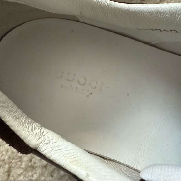 GUCCI Guccissima Leather Web Sneakers Size 7.5 - Picture 14 of 14